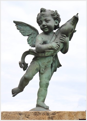 Bronze brunnen plastik - bronze,