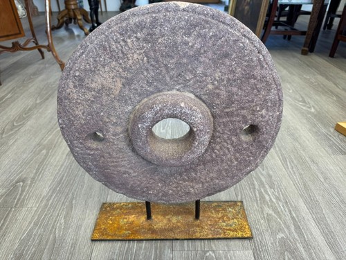 Antiker 44cm mahlstein aus - 44cm,