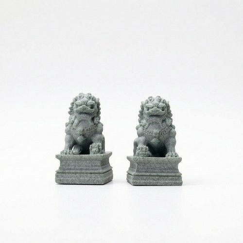 Wächterlöwenfigur steinoptik - wächterlöwenfigur,