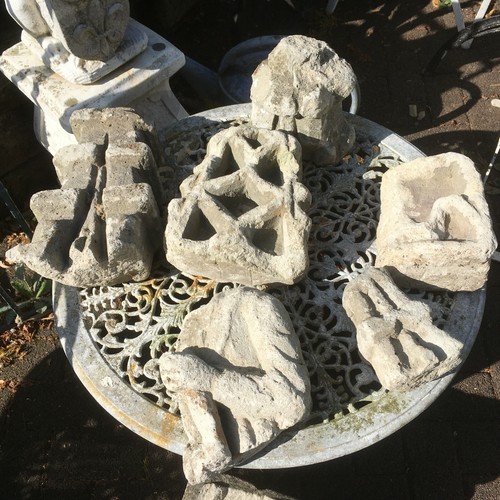 Alte steinfragmente dekoration - alte,