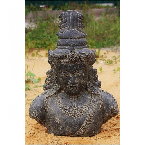 Shiva büste krieger skulptur - shiva,