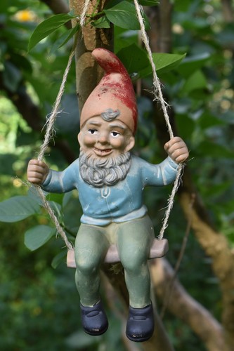 Alter gartenzwerg auf - alter,