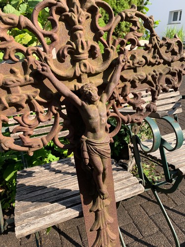 Antikes grabkreuz eisenguss - antikes,